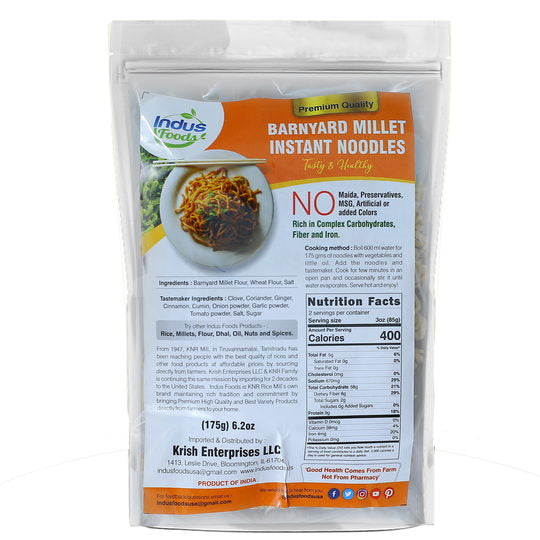 Barnyard Millet Instant Noodles 180gms