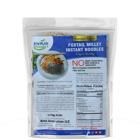 Foxtail Millet Instant Noodles 180gms