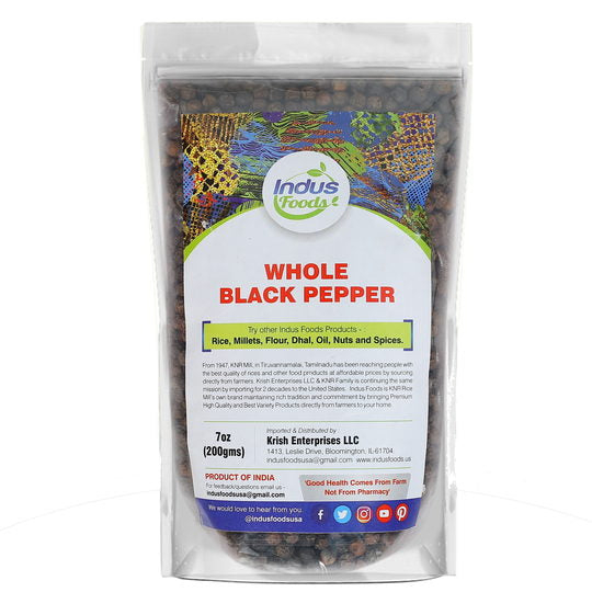 Black Pepper (Whole) 200gms