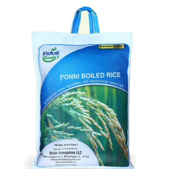 Ponni Boiled Rice 10 lbs - max 1 per order